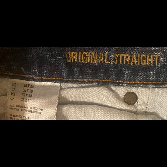 American Eagle Outfitters AEO Men’s jeans original straight core flex 30/30 - Picture 7 of 8